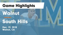 Walnut  vs South Hills  Game Highlights - Dec. 19, 2018