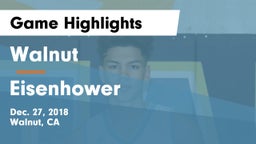 Walnut  vs Eisenhower Game Highlights - Dec. 27, 2018