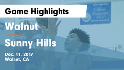 Walnut  vs Sunny Hills  Game Highlights - Dec. 11, 2019