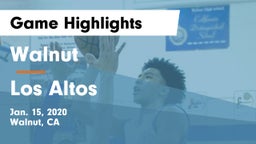 Walnut  vs Los Altos  Game Highlights - Jan. 15, 2020