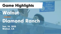 Walnut  vs Diamond Ranch  Game Highlights - Jan. 24, 2020