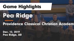 Pea Ridge  vs Providence Classical Christian Academy  Game Highlights - Dec. 12, 2019