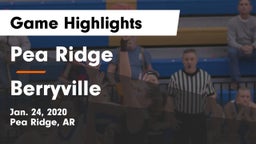 Pea Ridge  vs Berryville  Game Highlights - Jan. 24, 2020