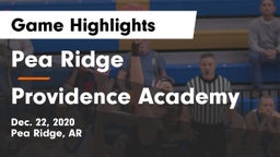 Pea Ridge  vs Providence Academy Game Highlights - Dec. 22, 2020