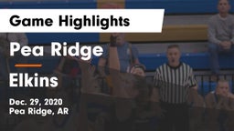 Pea Ridge  vs Elkins  Game Highlights - Dec. 29, 2020