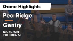 Pea Ridge  vs Gentry  Game Highlights - Jan. 15, 2021