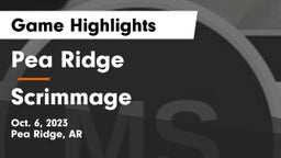 Pea Ridge  vs Scrimmage Game Highlights - Oct. 6, 2023