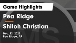 Pea Ridge  vs Shiloh Christian  Game Highlights - Dec. 22, 2023