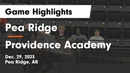 Pea Ridge  vs Providence Academy Game Highlights - Dec. 29, 2023