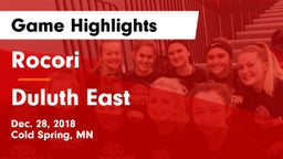 Rocori  vs Duluth East  Game Highlights - Dec. 28, 2018