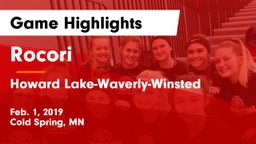 Rocori  vs Howard Lake-Waverly-Winsted  Game Highlights - Feb. 1, 2019