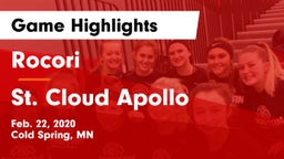 Rocori  vs St. Cloud Apollo  Game Highlights - Feb. 22, 2020