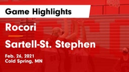 Rocori  vs Sartell-St. Stephen  Game Highlights - Feb. 26, 2021