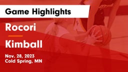 Rocori  vs Kimball  Game Highlights - Nov. 28, 2023
