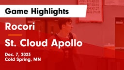 Rocori  vs St. Cloud Apollo  Game Highlights - Dec. 7, 2023