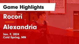 Rocori  vs Alexandria  Game Highlights - Jan. 9, 2024