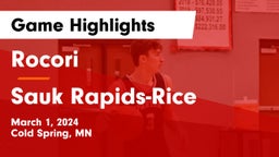 Rocori  vs Sauk Rapids-Rice  Game Highlights - March 1, 2024