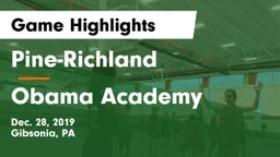 Pine-Richland  vs Obama Academy Game Highlights - Dec. 28, 2019