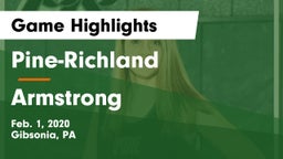 Pine-Richland  vs Armstrong  Game Highlights - Feb. 1, 2020