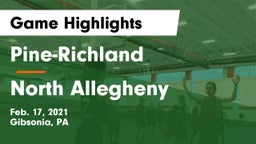 Pine-Richland  vs North Allegheny  Game Highlights - Feb. 17, 2021