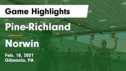 Pine-Richland  vs Norwin  Game Highlights - Feb. 18, 2021