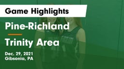 Pine-Richland  vs Trinity Area  Game Highlights - Dec. 29, 2021