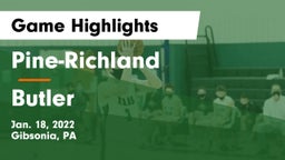 Pine-Richland  vs Butler  Game Highlights - Jan. 18, 2022