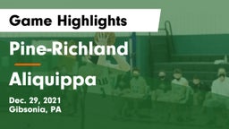 Pine-Richland  vs Aliquippa  Game Highlights - Dec. 29, 2021