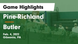 Pine-Richland  vs Butler  Game Highlights - Feb. 4, 2022