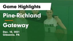 Pine-Richland  vs Gateway  Game Highlights - Dec. 10, 2021