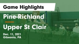 Pine-Richland  vs Upper St Clair Game Highlights - Dec. 11, 2021