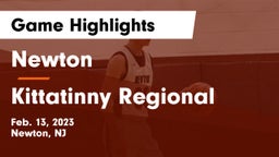 Newton  vs Kittatinny Regional  Game Highlights - Feb. 13, 2023