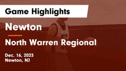 Newton  vs North Warren Regional  Game Highlights - Dec. 16, 2023