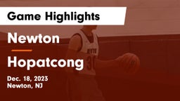 Newton  vs Hopatcong  Game Highlights - Dec. 18, 2023