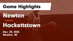 Newton  vs Hackettstown  Game Highlights - Dec. 20, 2023