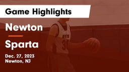 Newton  vs Sparta  Game Highlights - Dec. 27, 2023