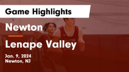 Newton  vs Lenape Valley  Game Highlights - Jan. 9, 2024