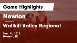 Newton  vs Wallkill Valley Regional  Game Highlights - Jan. 11, 2024