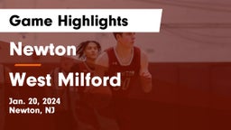 Newton  vs West Milford  Game Highlights - Jan. 20, 2024
