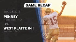 Recap: Penney  vs. West Platte R-II  2016