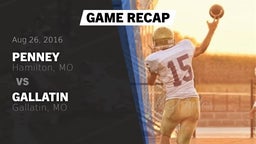 Recap: Penney  vs. Gallatin  2016