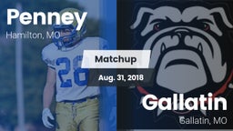 Matchup: Penney  vs. Gallatin  2018