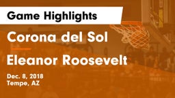 Corona del Sol  vs Eleanor Roosevelt  Game Highlights - Dec. 8, 2018