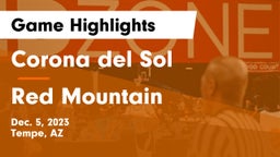 Corona del Sol  vs Red Mountain  Game Highlights - Dec. 5, 2023