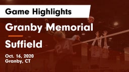 Granby Memorial  vs Suffield Game Highlights - Oct. 16, 2020