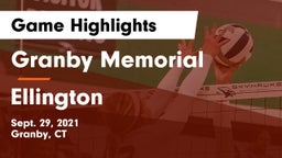 Granby Memorial  vs Ellington Game Highlights - Sept. 29, 2021