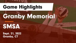 Granby Memorial  vs SMSA  Game Highlights - Sept. 21, 2022