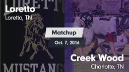 Matchup: Loretto  vs. Creek Wood  2016