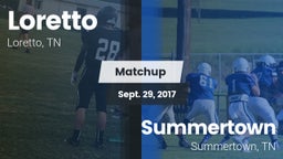 Matchup: Loretto  vs. Summertown  2017