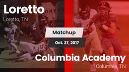 Matchup: Loretto  vs. Columbia Academy  2017